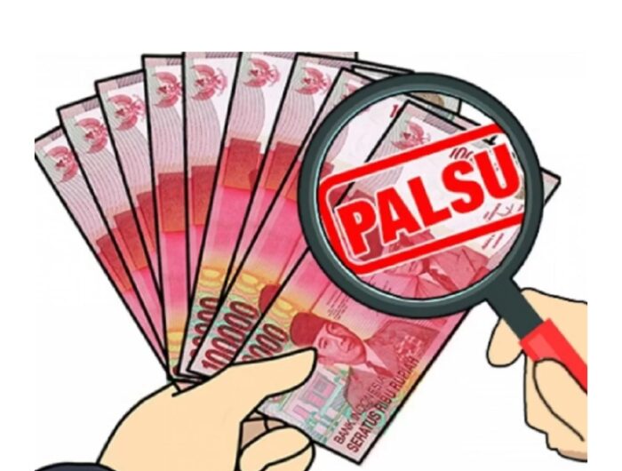 Ilustrasi uang palsu