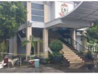 Dinas Pendidikan (Disdik) Makassar setelah terbakar. Foto (Ist).
