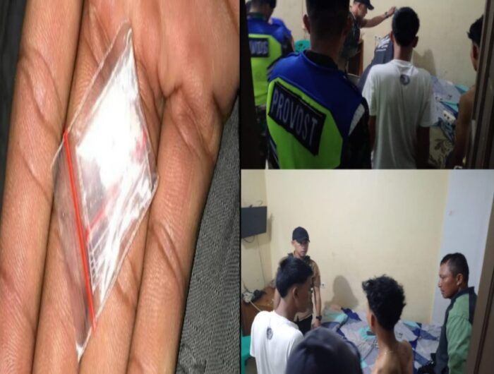 Personel gabungan dari Polsek Biringkanaya dan Linud 700 Raider Berhasil Menciduk Tiga Remaja Saat Razia. Foto (Ist).