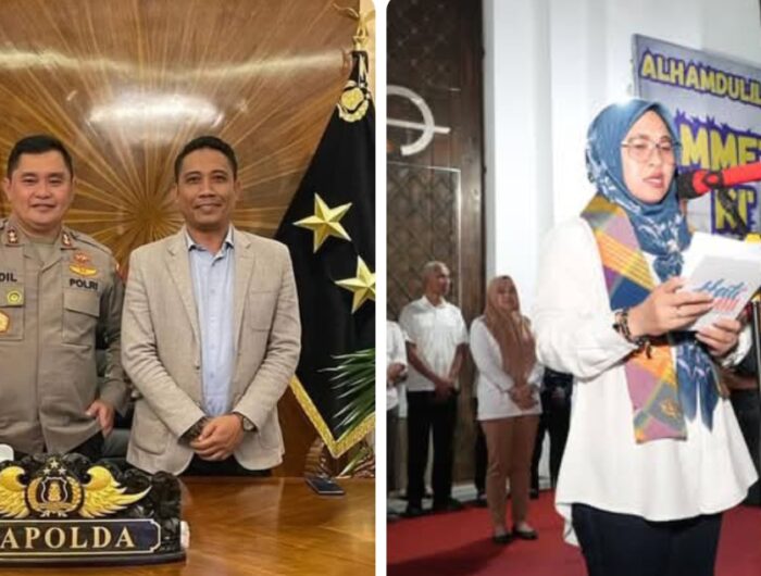 Kolase Foto: Basri Al-Amin atau yang karib disapa Basri Kajang, Bersama Komjen Fadil (Kiri), Bupati Terpilih Husniah Talenrang (Kanan).