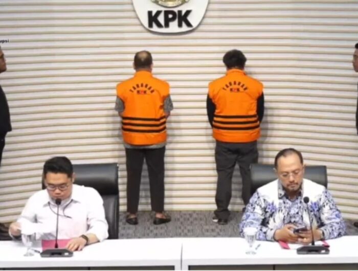 KPK mengumumkan penetapan dua tersangka dugaan korupsi untuk kasus pengadaan pembelian server dan storage atau penyimpanan data di anak perusahaan PT Telkom. Foto (Ist).
