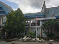 Penampakan Kantor Dinas Pendidikan (Disdik) Makassar Usai Terbakar. Foto (Ist).