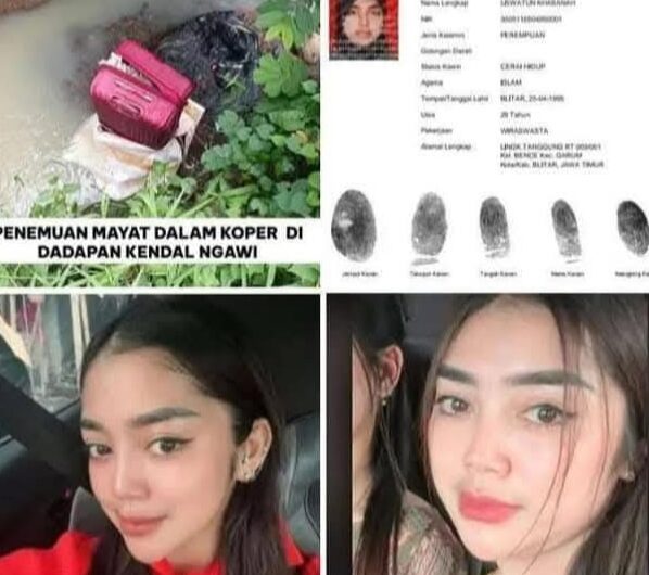 Tragedi memilukan menyelimuti keluarga Uswatun Khasanah (29), seorang ibu dua anak asal Kabupaten Blitar yang ditemukan tewas mengenaskan dalam koper merah di Ngawi. Foto (Ist).