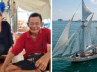 Pak Rusli bertemu dengan Prof. Antonia Soriente, penggagas utama dari Pinisi Perla Anugerah Ilahi. Foto (Ist).