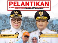 H. Rohandi, turut memberi ucapan selamat kepada Husniah Talenrang- Darmawangsyah. (Ist)