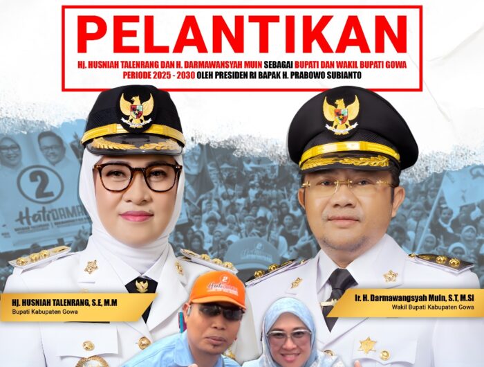 H. Rohandi, turut memberi ucapan selamat kepada Husniah Talenrang- Darmawangsyah. (Ist)