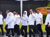 Bupati Gowa Terpilih, Sitti Husniah Talenrang, dan Wakil Bupati Gowa Terpilih, Darmawangsyah Muin, mengikuti gladi bersih pelantikan serentak kepala daerah yang dijadwalkan berlangsung di Monumen Nasional (Monas), Jakarta Pusat, pada Kamis (20/2/2025). (Ist)