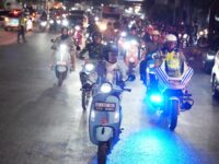 Patroli Malam Spektakuler di Gowa, Ratusan Motor Iringi Bupati Husniah Setelah Launching Program “Gowa Aman (Masannang)”