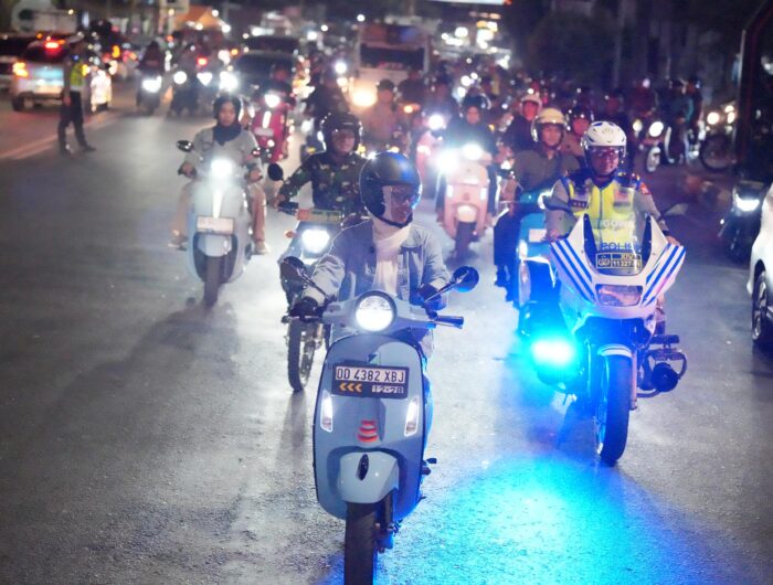 Patroli Malam Spektakuler di Gowa, Ratusan Motor Iringi Bupati Husniah Setelah Launching Program “Gowa Aman (Masannang)”