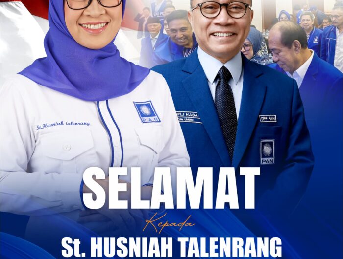 Terobosan Bersejarah PAN Sulsel: Husniah Talenrang Jadi Ketua DPW, Perempuan Pertama Pasca-Reformasi