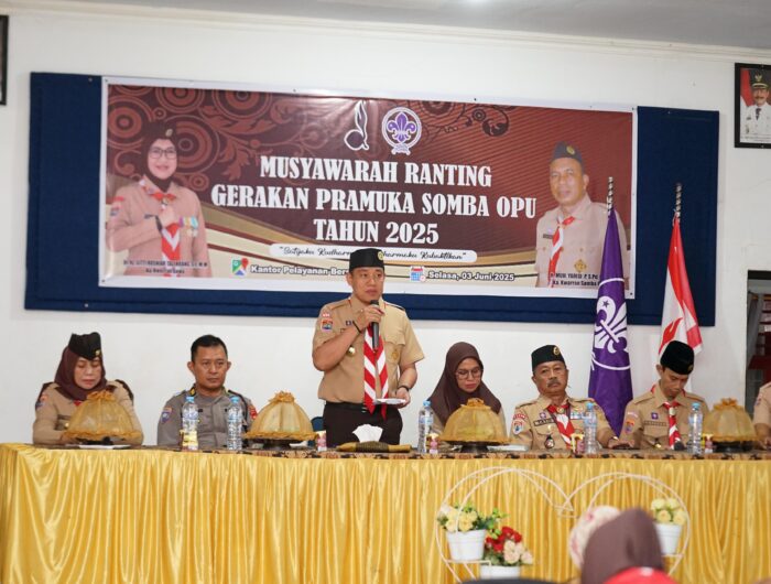 Musyawarah Ranting Pramuka Somba Opu Resmi Dibuka, Taufik Surullah Tekankan Pentingnya Kolaborasi.