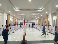 Bupati Gowa, Sitti Husniah Talenrang, secara resmi mengukuhkan 70 anggota Pasukan Pengibar Bendera Pusaka (Paskibraka) Tingkat Kabupaten Gowa Tahun 2025.